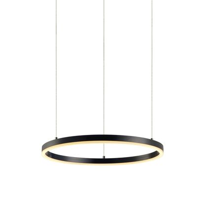 s.LUCE pro LED anneau de suspension M Ø 60cm dimmable noir