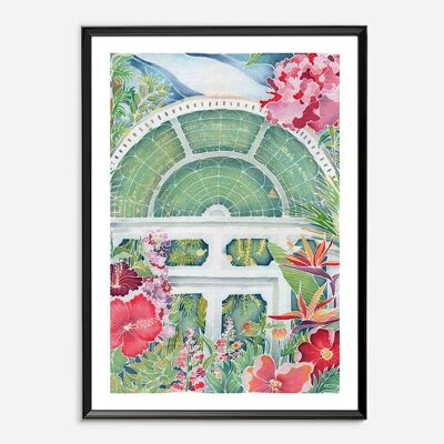 Batik Art Print - Jardin des Pensées A4