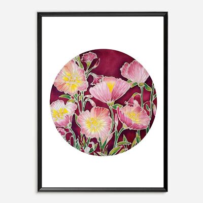 Batik Art Print - POP du Printemps A4