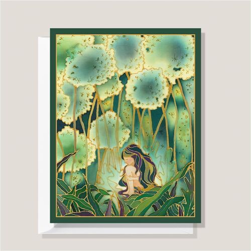 Greeting Card- Dandelion Labyrinth