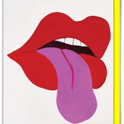 Drôle David Shrigley - Carte de vœux My Big Mouth