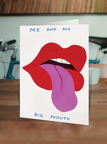 Drôle David Shrigley - Carte de vœux My Big Mouth 2