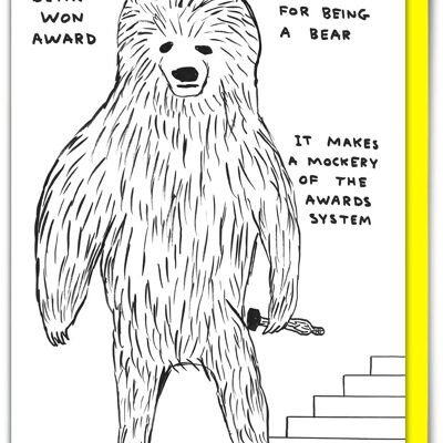 Divertente biglietto d'auguri per David Shrigley – Premio Orso