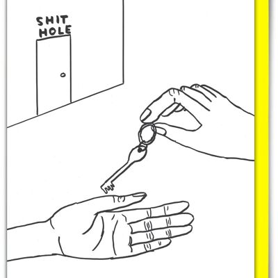 Lustige David Shrigley - Shit Hole Neues Zuhause Karte