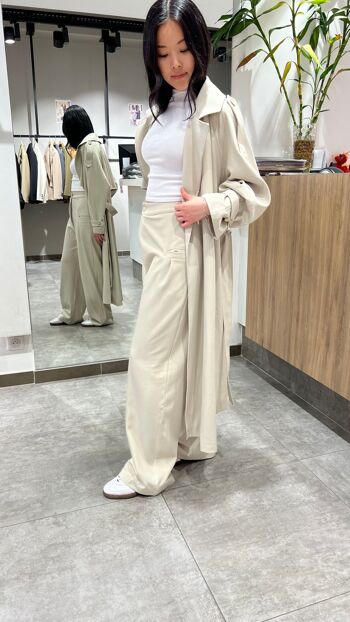 HIGH WAIST PLEATED WIDE LEG PANTS 4