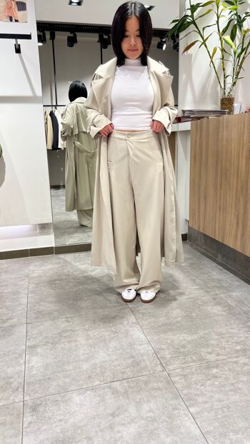 HIGH WAIST PLEATED WIDE LEG PANTS 5