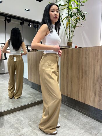 HIGH WAIST PLEATED WIDE LEG PANTS 7