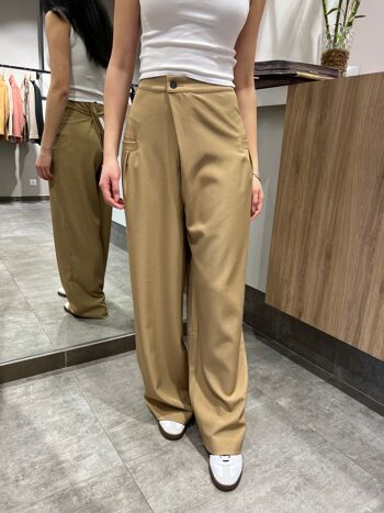 HIGH WAIST PLEATED WIDE LEG PANTS 13