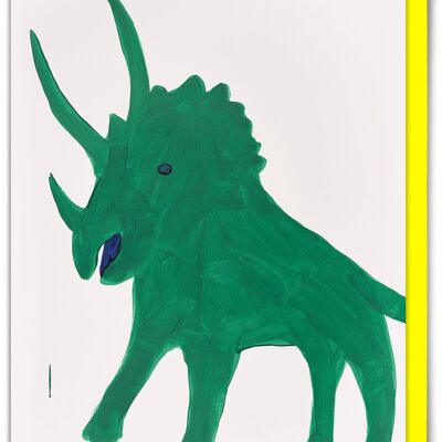 Divertido David Shrigley - Ser un dinosaurio Tarjeta de felicitación