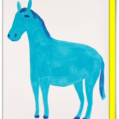 Lustige Grußkarte von David Shrigley – Wenn ich ein Pferd wäre
