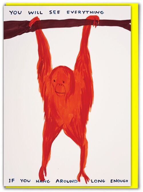 Funny David Shrigley - You See Everything Greetings Card