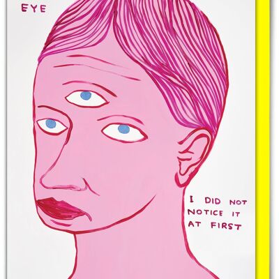 Lustige Grußkarte von David Shrigley – Ihr drittes Auge