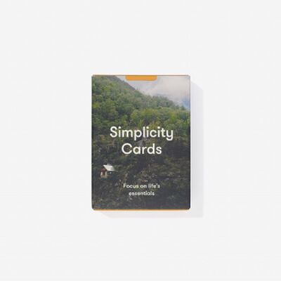 Cartes de simplicité Cartes de style de vie minimaliste 11378