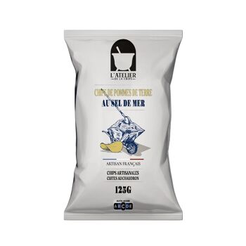 Chips de pommes de terre assaisonnée au Sel de mer, 125 g