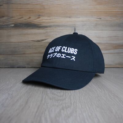 Schwarze Ace Of Clubs-Mitgliederkappe