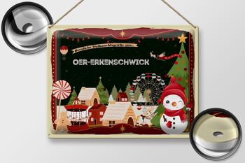 Plaque en tôle Salutations de Noël d'OER-ERKENSCHWICK 40x30cm 2