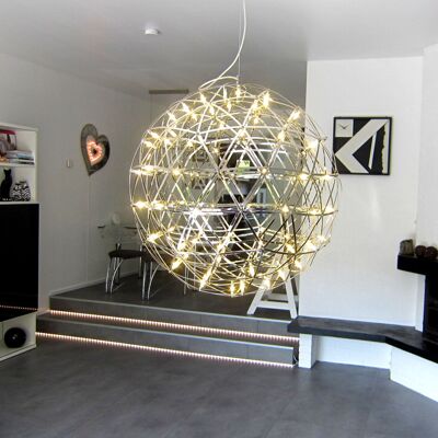 s.LUCE pro Atom 70 dimmable LED pendant light metal ball