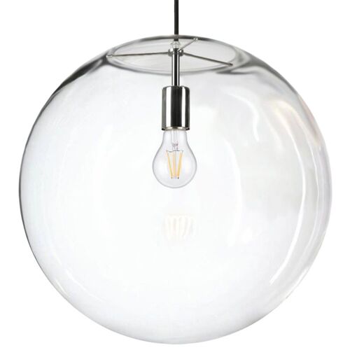 s.LUCE Orb 50 XL Pendellampe Glaskugel Klar Chrom