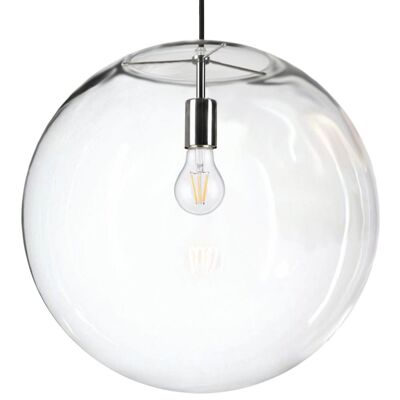 s.LUCE Orb 50 XL Pendellampe Glaskugel Klar Chrom