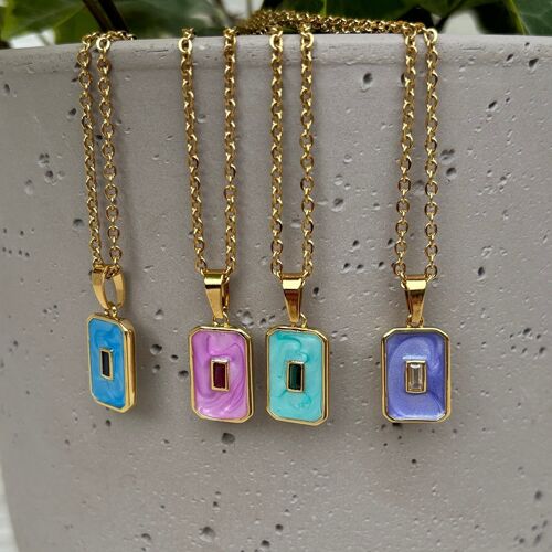 Pastel Gemstone Glow Necklace