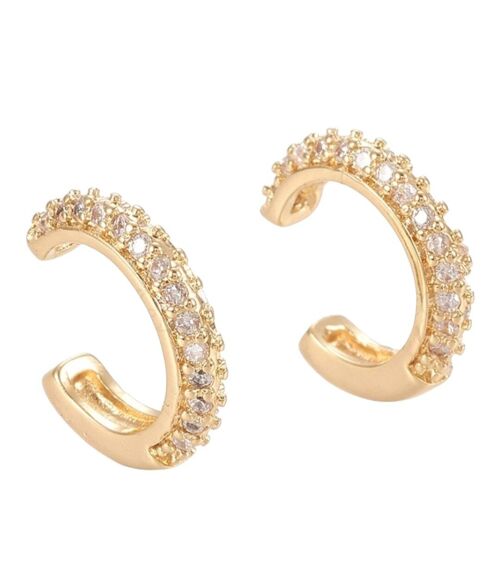 Ear Cuff con zirconi