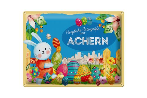 Blechschild Ostern Ostergrüße 40x30cm ACHERN Geschenk Fest