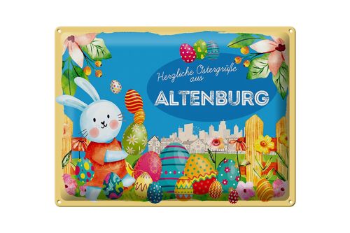 Blechschild Ostern Ostergrüße 40x30cm ALTENBURG Geschenk