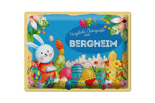 Blechschild Ostern Ostergrüße 40x30cm BERGHEIM Geschenk