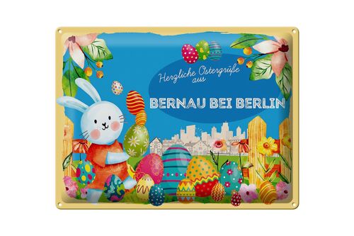 Blechschild Ostern Ostergrüße 40x30cm BERNAU bei BERLIN Geschenk
