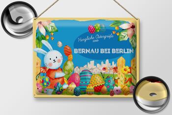 Plaque en tôle Pâques Salutations de Pâques 40x30cm BERNAU à BERLIN cadeau 2