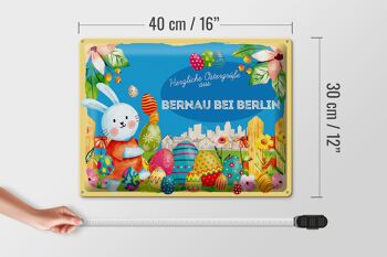 Plaque en tôle Pâques Salutations de Pâques 40x30cm BERNAU à BERLIN cadeau 4