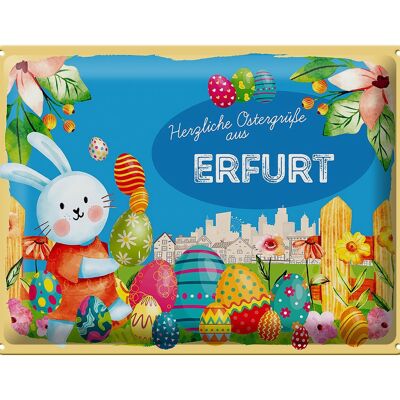 Targa in metallo Pasqua Auguri di Pasqua 40x30 cm Regalo ERFURT