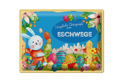 Blechschild Ostern Ostergrüße 40x30cm ESCHWEGE Geschenk