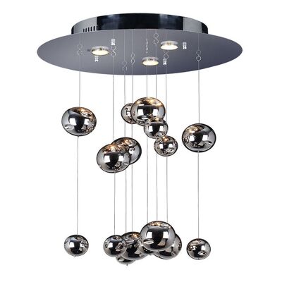 s.LUCE Cosmos Unlimited hanging lamp Ø 50cm chrome