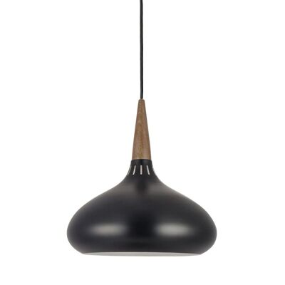 s.LUCE Chic 42 suspension élégante avec aspect bois noir
