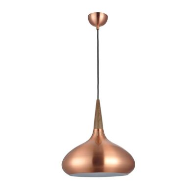 s.LUCE Chic 42 suspension élégante avec aspect bois cuivre