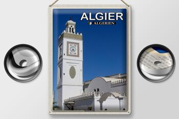 Plaque en tôle Voyage 30x40cm Alger Algérie Mosquée El Jdid 2