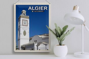 Plaque en tôle Voyage 30x40cm Alger Algérie Mosquée El Jdid 3