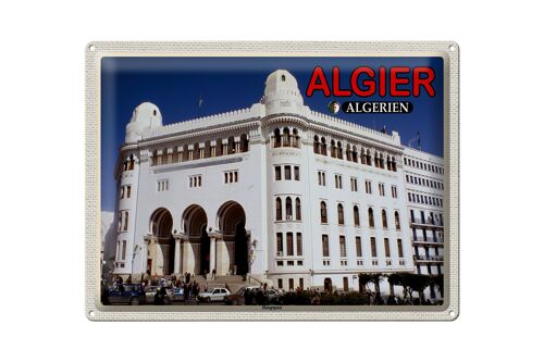 Blechschild Reise 40x30cm Algier Algerien Hauptpost Geschenk