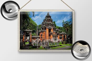Signe en étain voyage 40x30cm, cadeau du Temple Bali DENPASAR 2