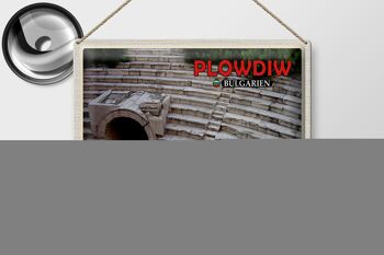 Panneau en étain voyage 40x30cm, stade romain de Plovdiv, bulgarie 2