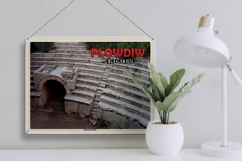 Panneau en étain voyage 40x30cm, stade romain de Plovdiv, bulgarie 3