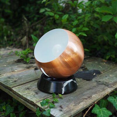 s.LUCE Ball lampe de table marbre noir Ø 20cm