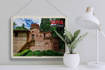 Panneau de voyage en étain, 40x30cm, Sofia, Bulgarie, église de Bojana 3