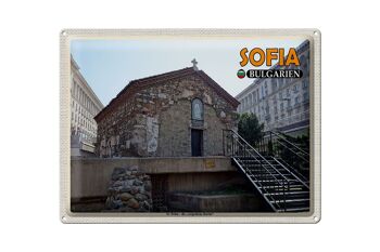 Panneau de voyage en étain, 40x30cm, Sofia, bulgarie, Sv Petka, église enterrée 1