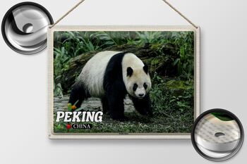 Signe en étain de voyage 40x30cm, cadeau de maison de Panda de pékin en chine 2