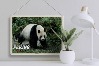Signe en étain de voyage 40x30cm, cadeau de maison de Panda de pékin en chine 3