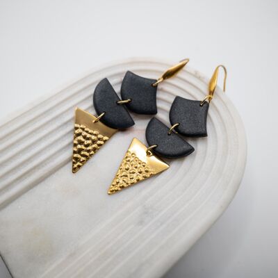 Black&Gold - orecchini pendenti