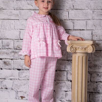 Girls 2pc check Pj nightwear set