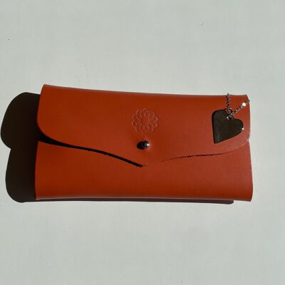 Leather phone pouch